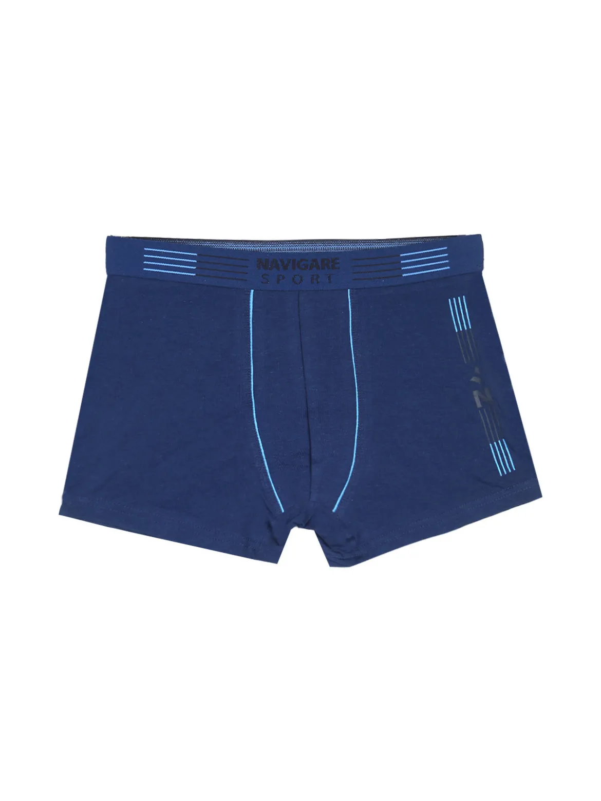 Navigare Boxer da ragazzo in cotone - blu