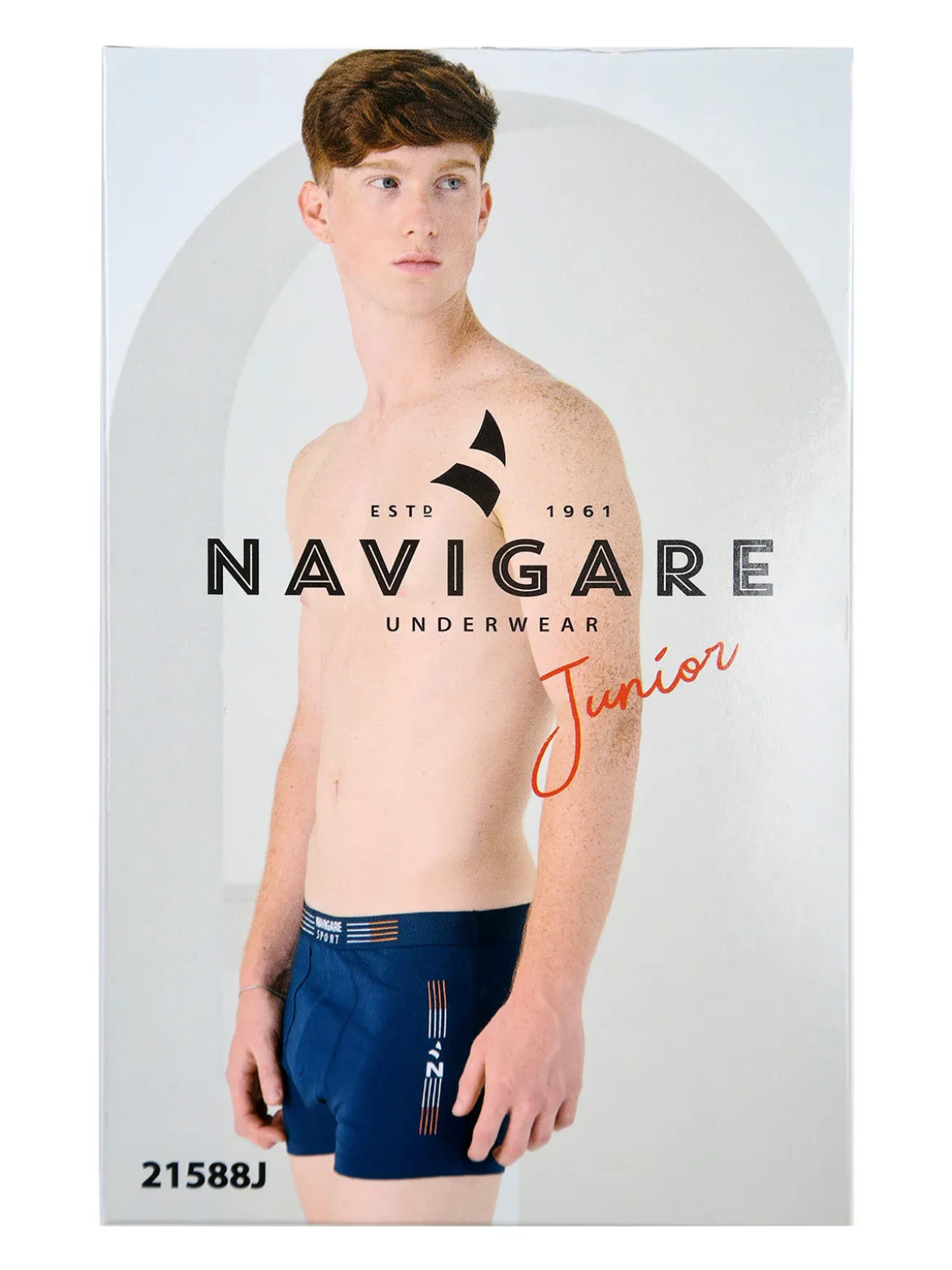 Navigare Boxer da ragazzo in cotone - blu