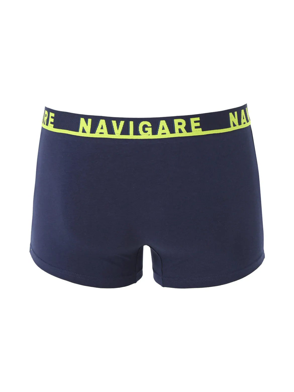 Navigare Boxer da uomo in cotone elasticizzato - blu scuro