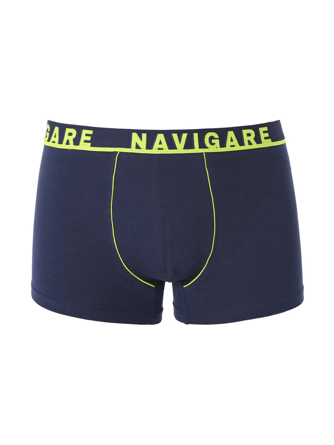 Navigare Boxer da uomo in cotone elasticizzato - blu scuro