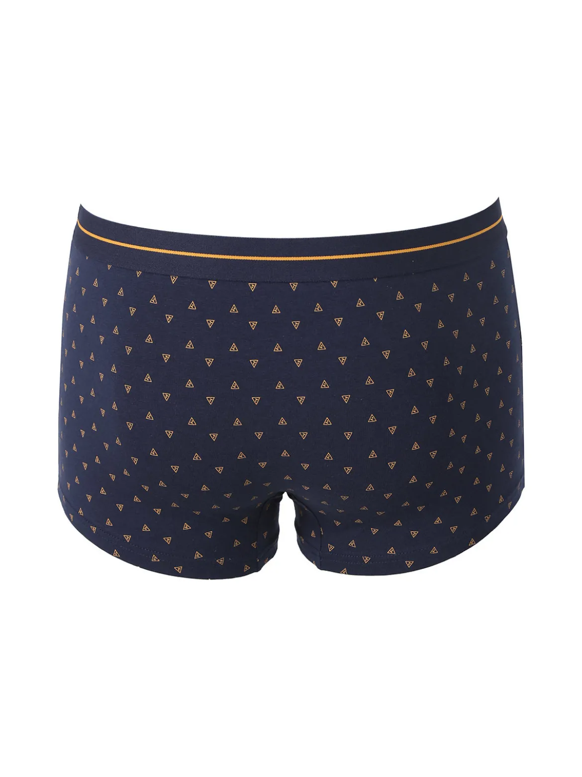 Navigare Boxer uomo in cotone con stampe - blu scuro