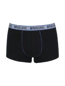 Navigare Boxer uomo in cotone jersey - nero