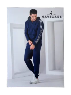 Navigare Completo tuta da uomo 2 pezzi full zip - nero