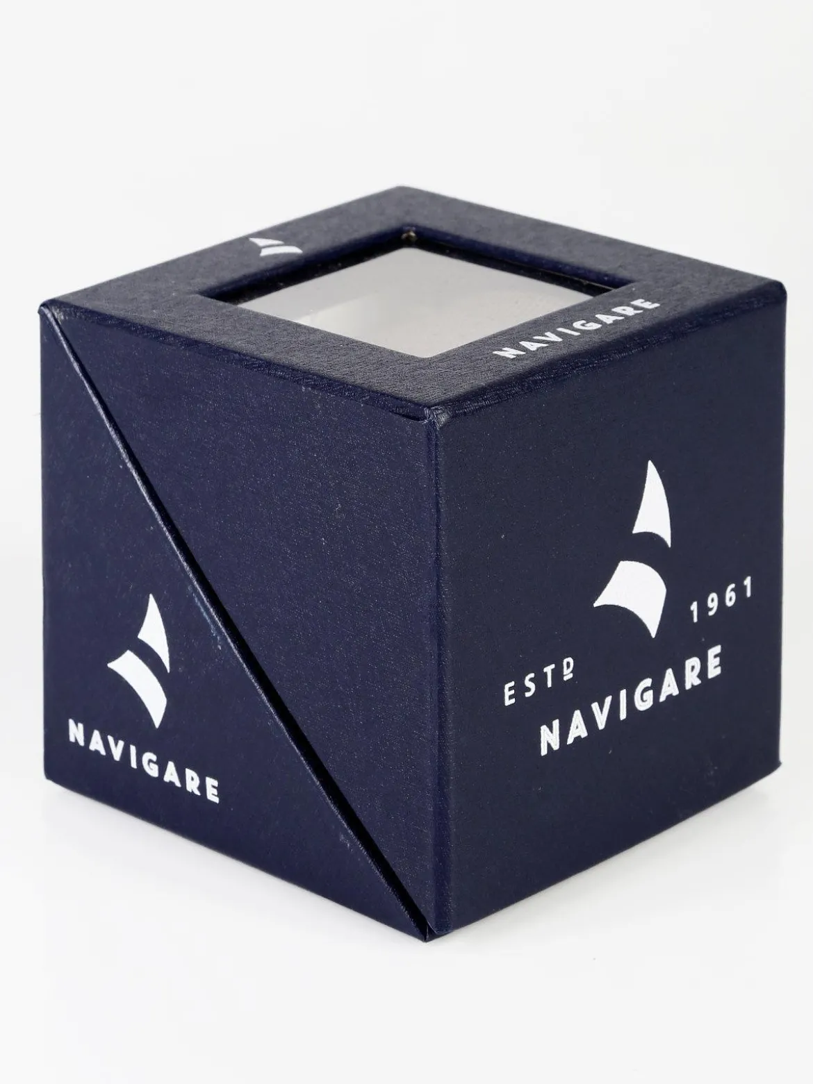 Navigare Cravatta classica blu fiori