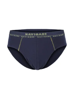 Navigare Slip uomo in cotone elastico - giallo