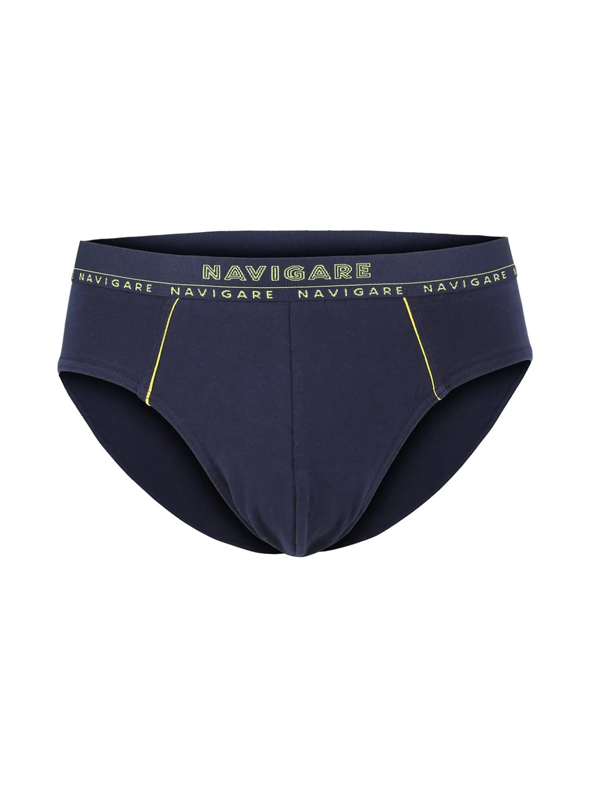 Navigare Slip uomo in cotone elastico - giallo