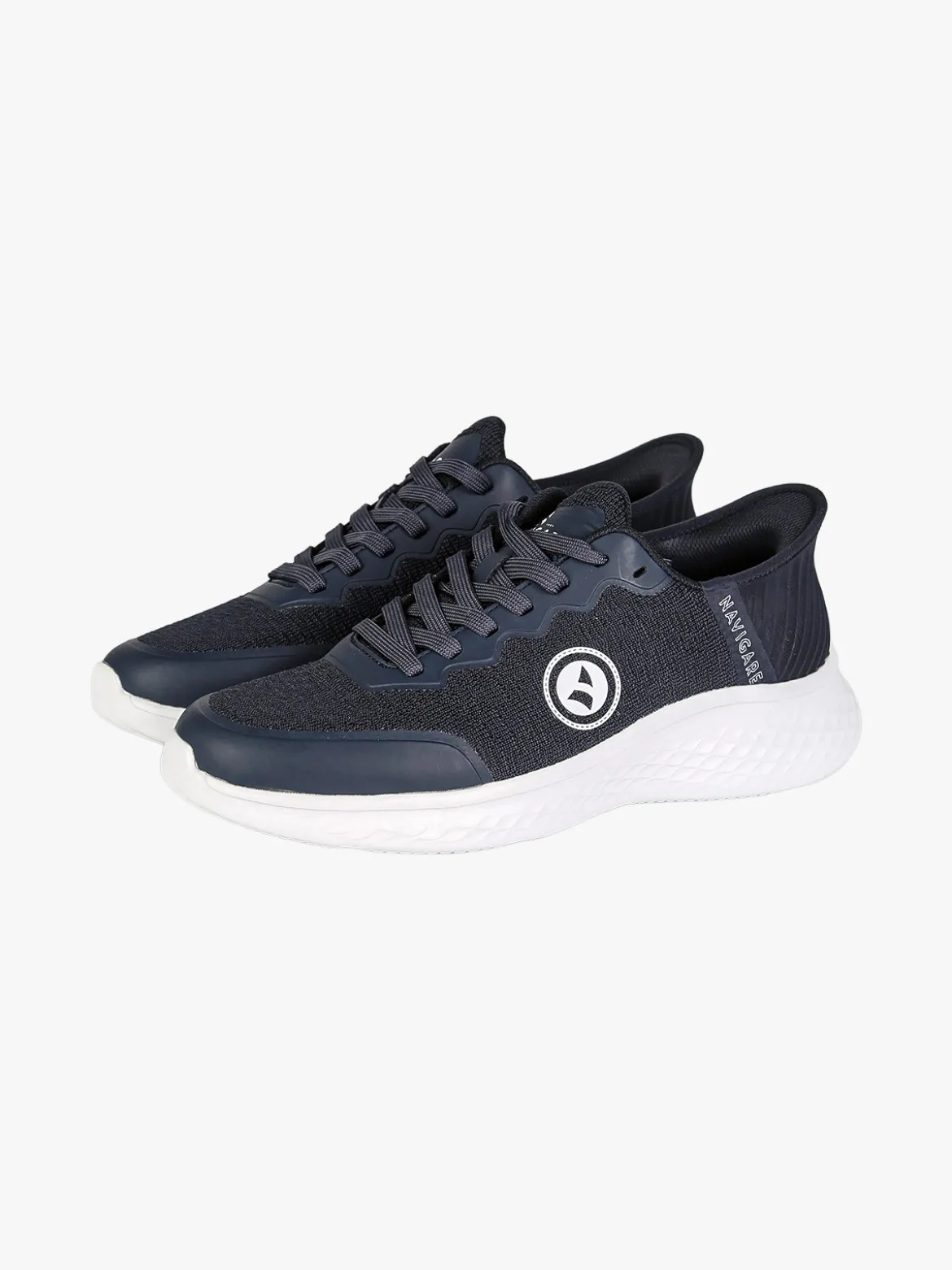 Navigare Sneakers sportive da uomo leggere con lacci - blu scuro
