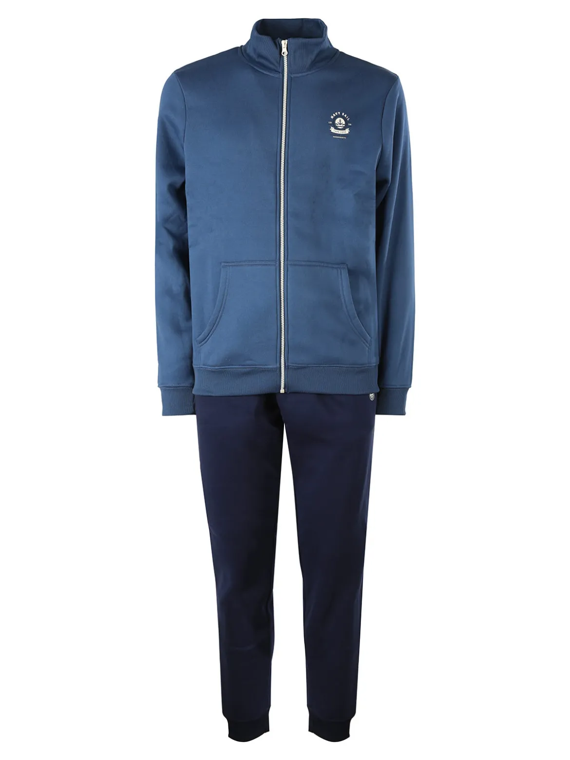 Navy Sail Completo tuta da uomo felpata con zip intera - avion