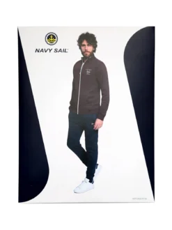 Navy Sail Completo tuta da uomo felpata full zip - bluette