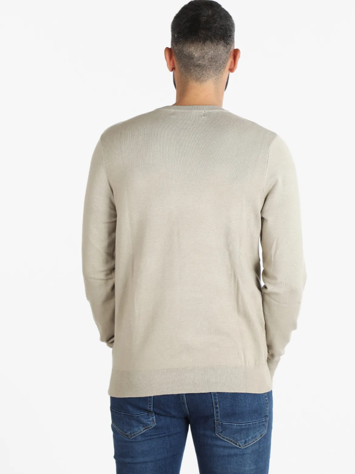 Navy Sail Pullover uomo scollo tondo