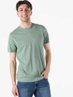 Navy Sail T-shirt da uomo in cotone con logo - verde