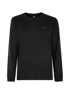 Navy Sail T-shirt uomo girocollo a maniche lunghe