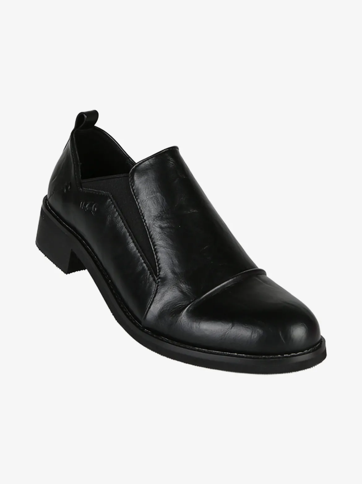 Nazareno Gabrielli Mocassini donna in ecopelle con tacco largo - nero