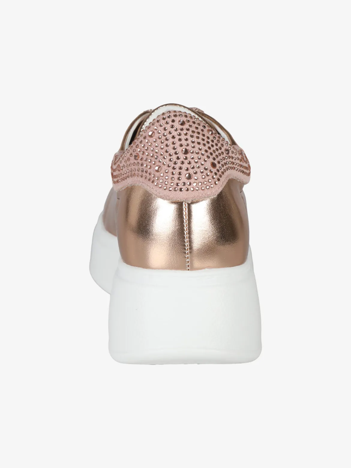 Nazareno Gabrielli Sneakers donna effetto metalizzato con zeppa