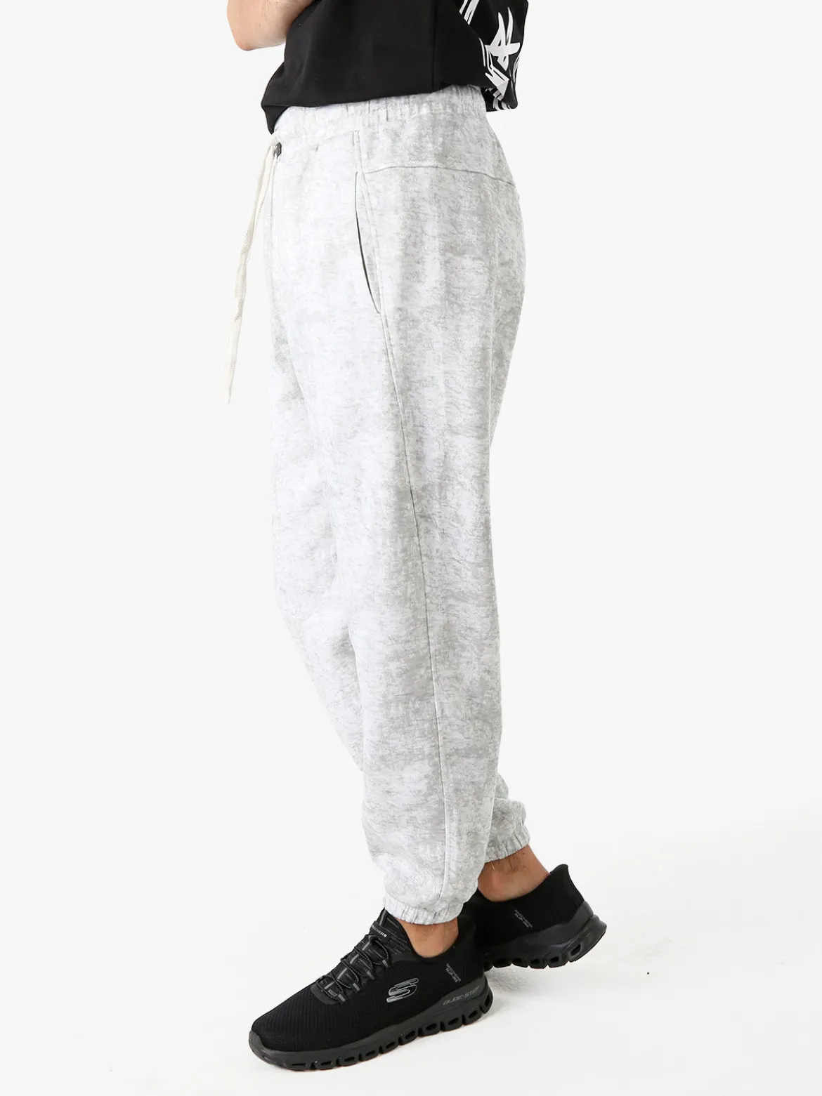 New Dream Pantaloni sportivi da uomo con coulisse ed elastico sul finale - grigio chiaro