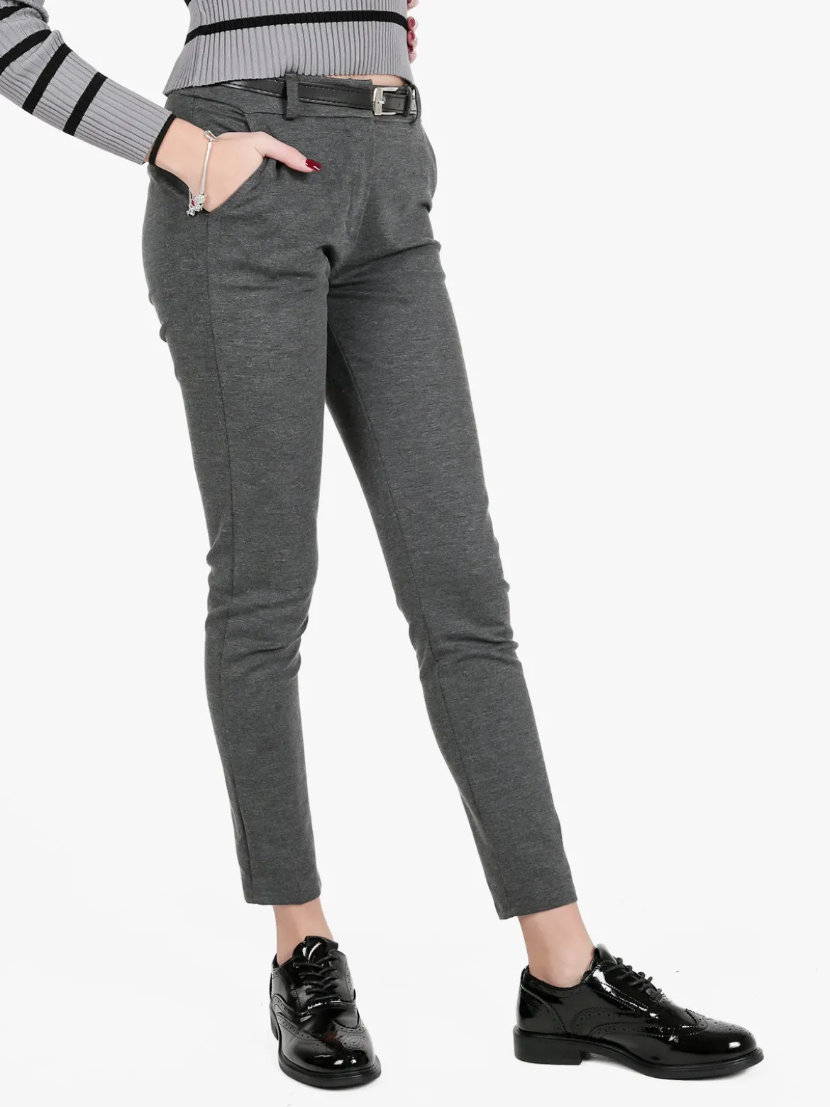 New Gj Pantaloni donna con cintura