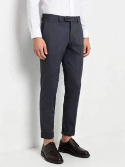 New Marshll Pantaloni da uomo in cotone con risvolti sul finale - avion
