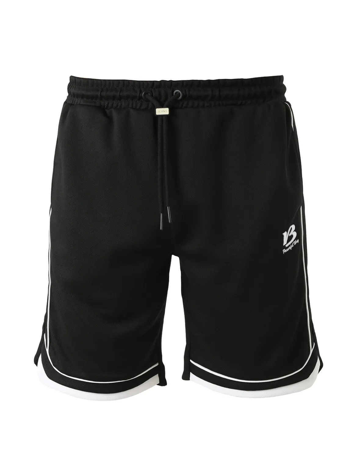 New Mentality Bermuda da uomo con coulisse - nero