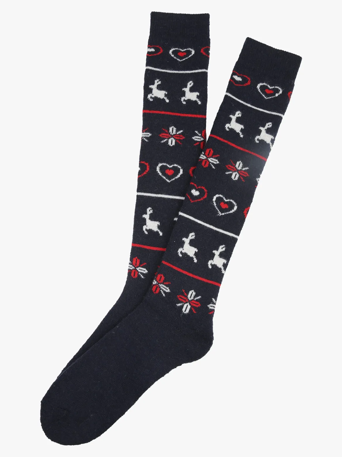 North Pole Calze lunghe da donna in lana di alpaca - blu scuro