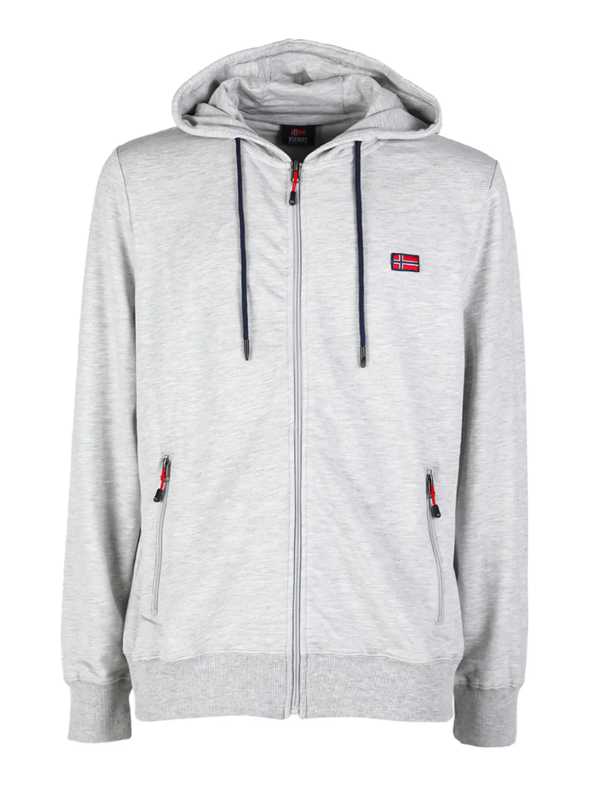 Norway Felpa da uomo con cappuccio e zip