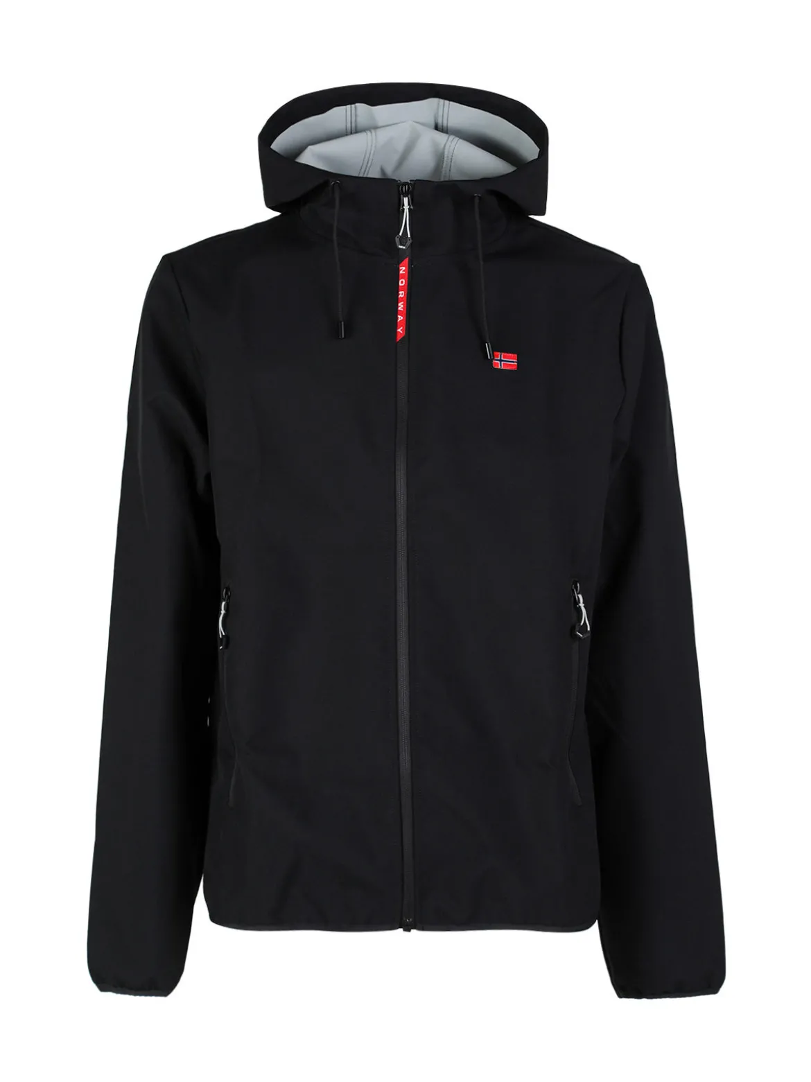 Norway Giacca a vento da uomo impermeabile con cappuccio e zip