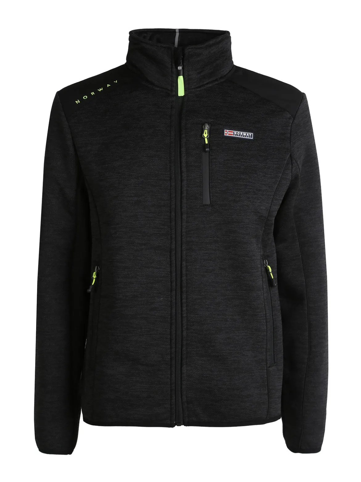 Norway Giacca felpa invernale da uomo con zip - nero