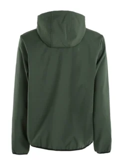 Norway Giacca impermeabile da uomo con cappuccio e interno in pile - verde
