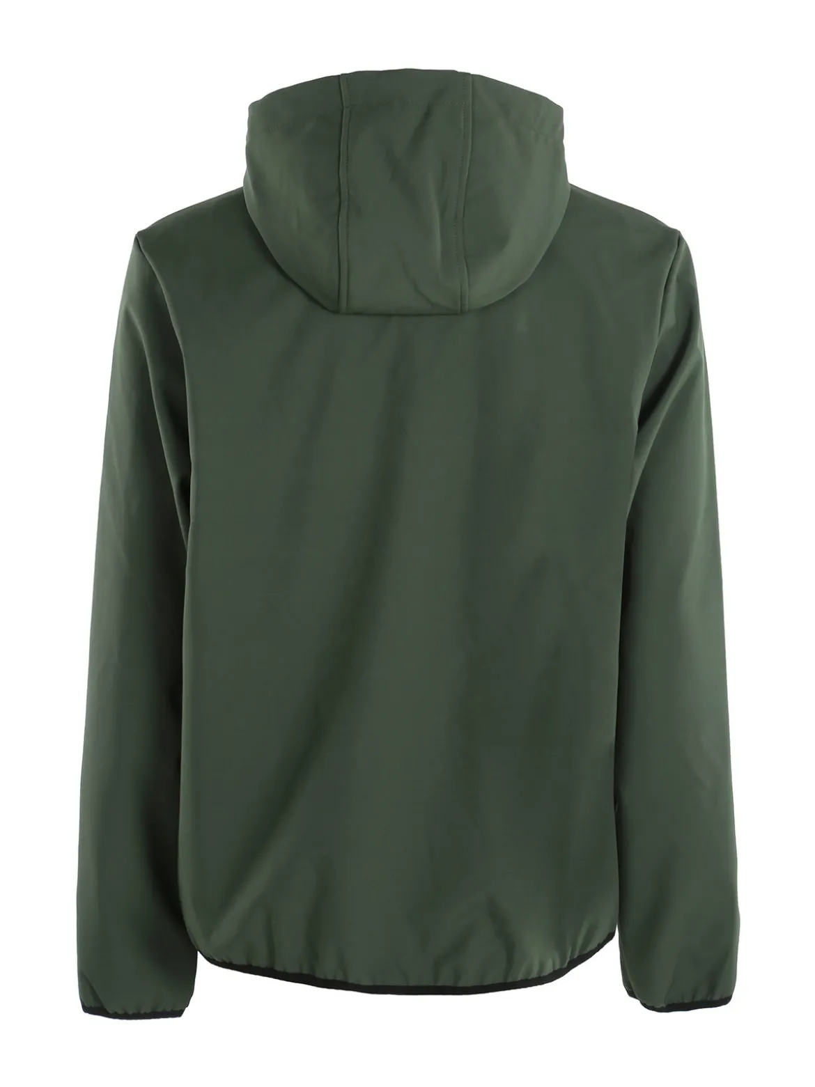 Norway Giacca impermeabile da uomo con cappuccio e interno in pile - verde