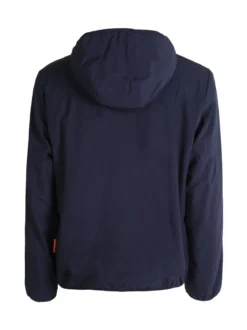 Norway Giubbotto impermeabile da uomo con cappuccio e zip - blu scuro