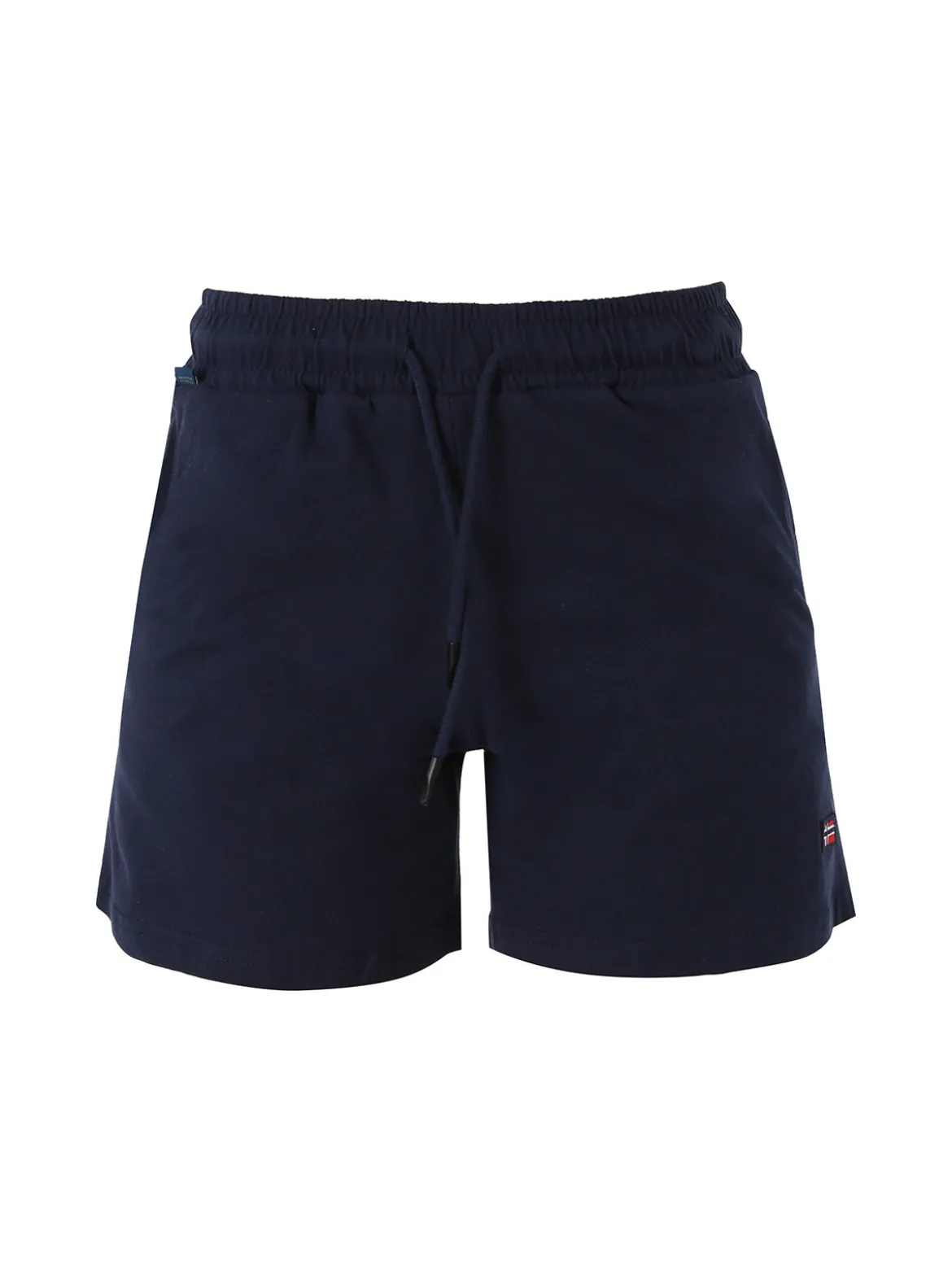 Norway Shorts donna sportivi in cotone con coulisse e logo - blu scuro