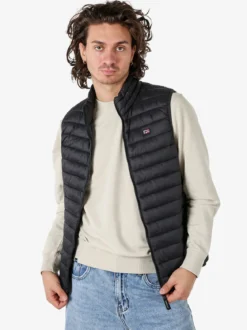 Norway Smanicato imbottito da uomo con zip - nero