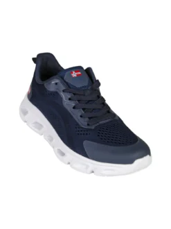 Norway Sneakers da uomo sportive in tessuto - blu scuro