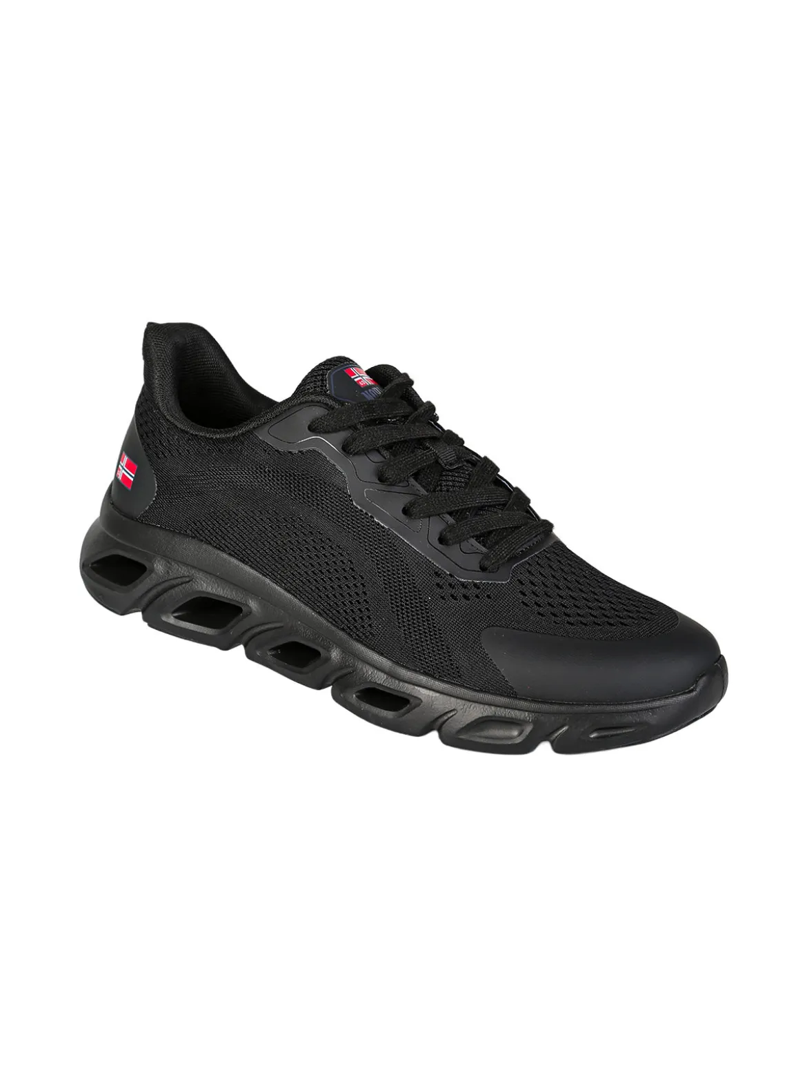 Norway Sneakers da uomo sportive in tessuto - nero