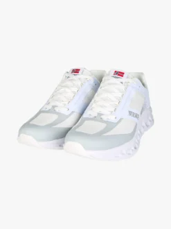 Norway Sneakers sportive da uomo con intersuola geometrica - bianco