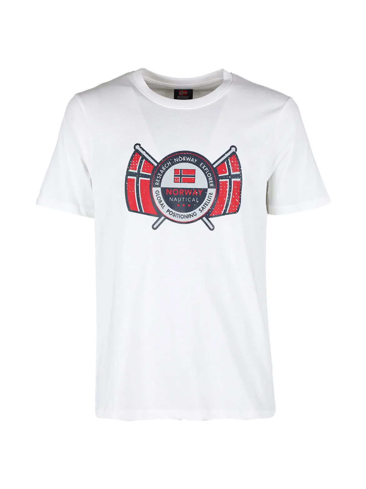 Norway T-shirt da uomo in cotone con stampa