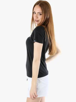 Norway T-shirt donna in cotone con logo - nero