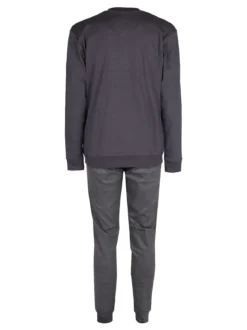 Nottingham Pigiama lungo da uomo in cotone interlock