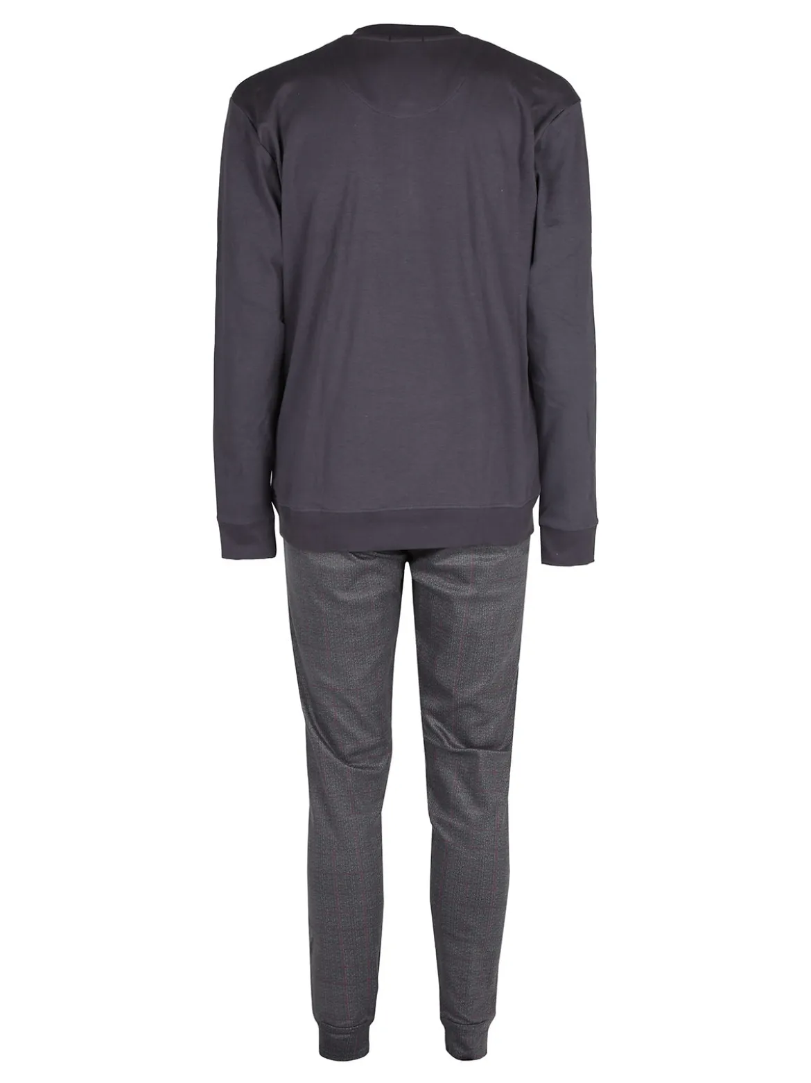 Nottingham Pigiama lungo da uomo in cotone interlock