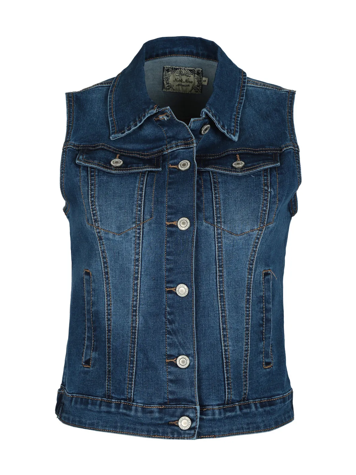 Nove&Nove Gilet in jeans donna