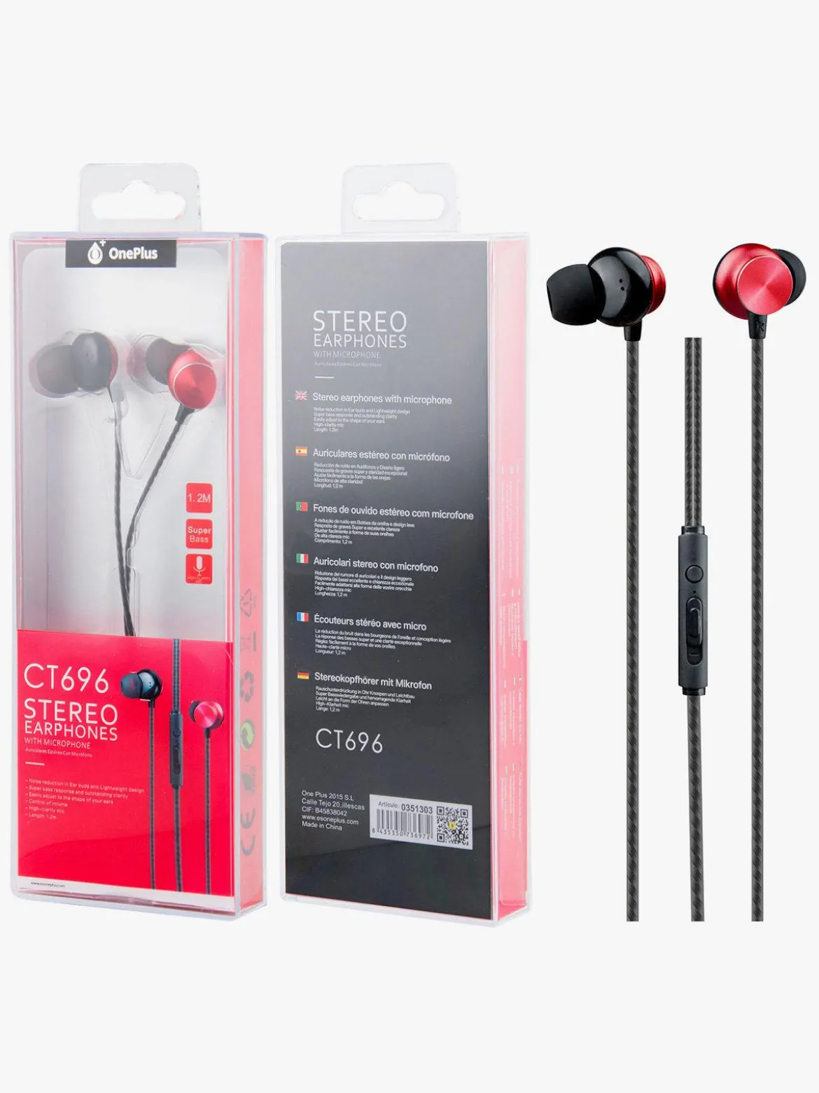 Oneplus Auricolari stereo con microfono