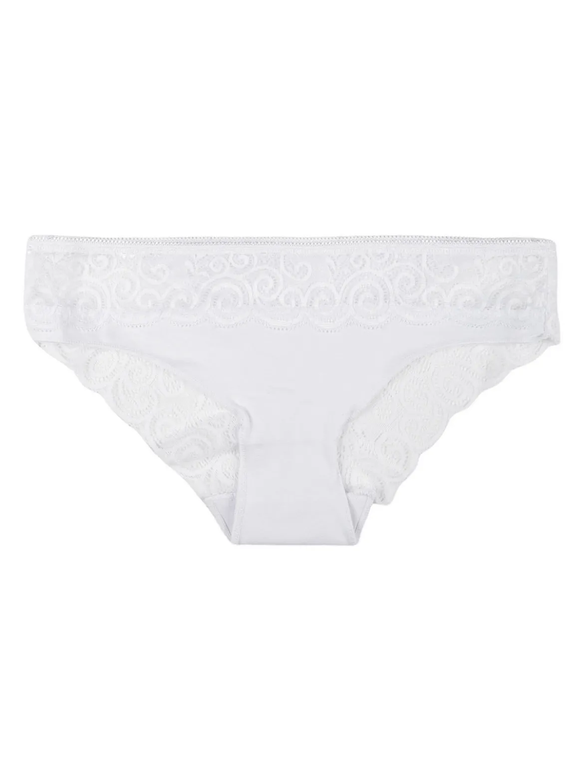 Orbro Slip donna in cotone con pizzo