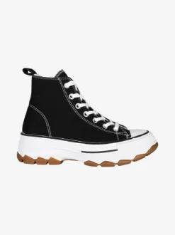 Original Marines Sneakers alte da donna in tela con suola alta