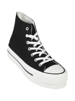 Original Marines Sneakers donna alte in tela con platform