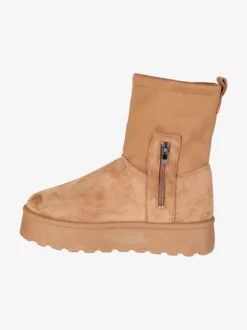 Original Marines Stivali donna scamosciati con platform e interno peloso