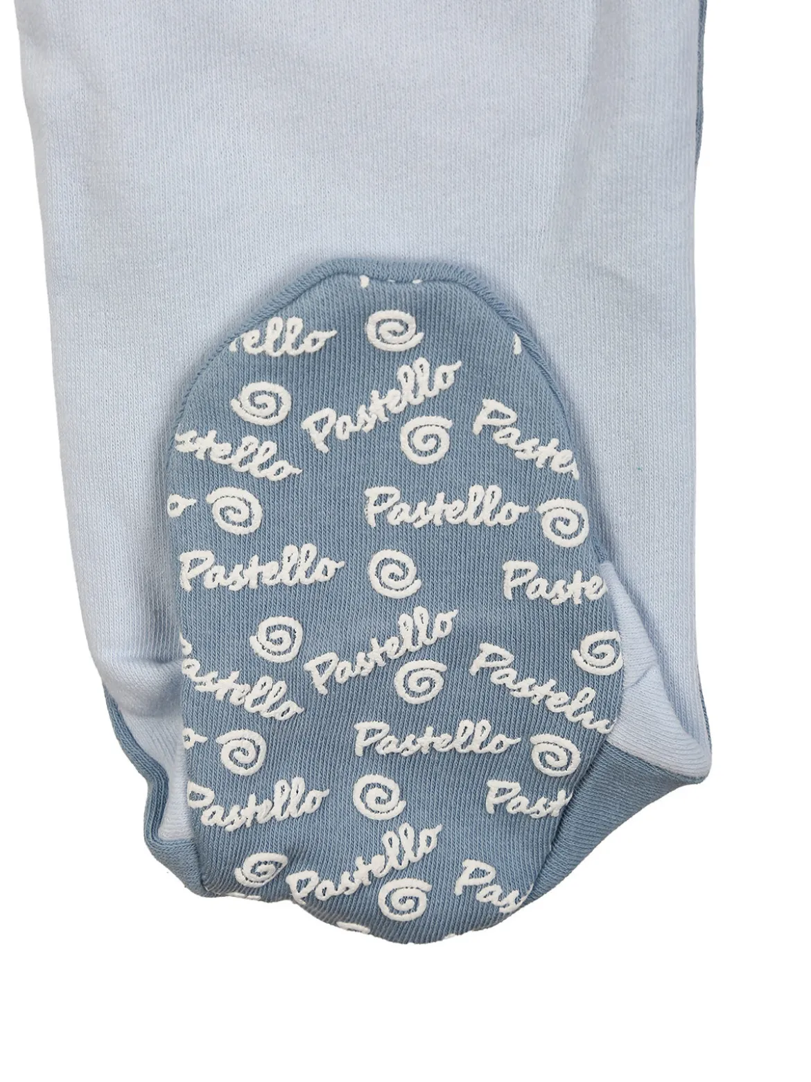 Pastello Pigiama intero da neonato con zip intera - azzurro