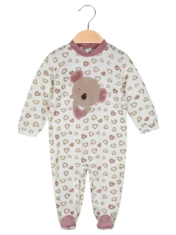 Pastello Tutina in ciniglia da neonata - fucsia