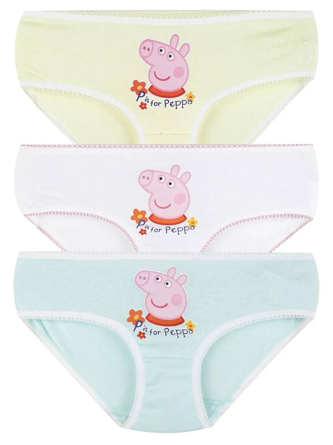 Peppa Pig Tris slip bambina con stampa