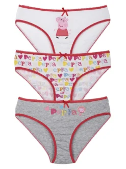 Peppa Pig Tris slip bambina con stampe