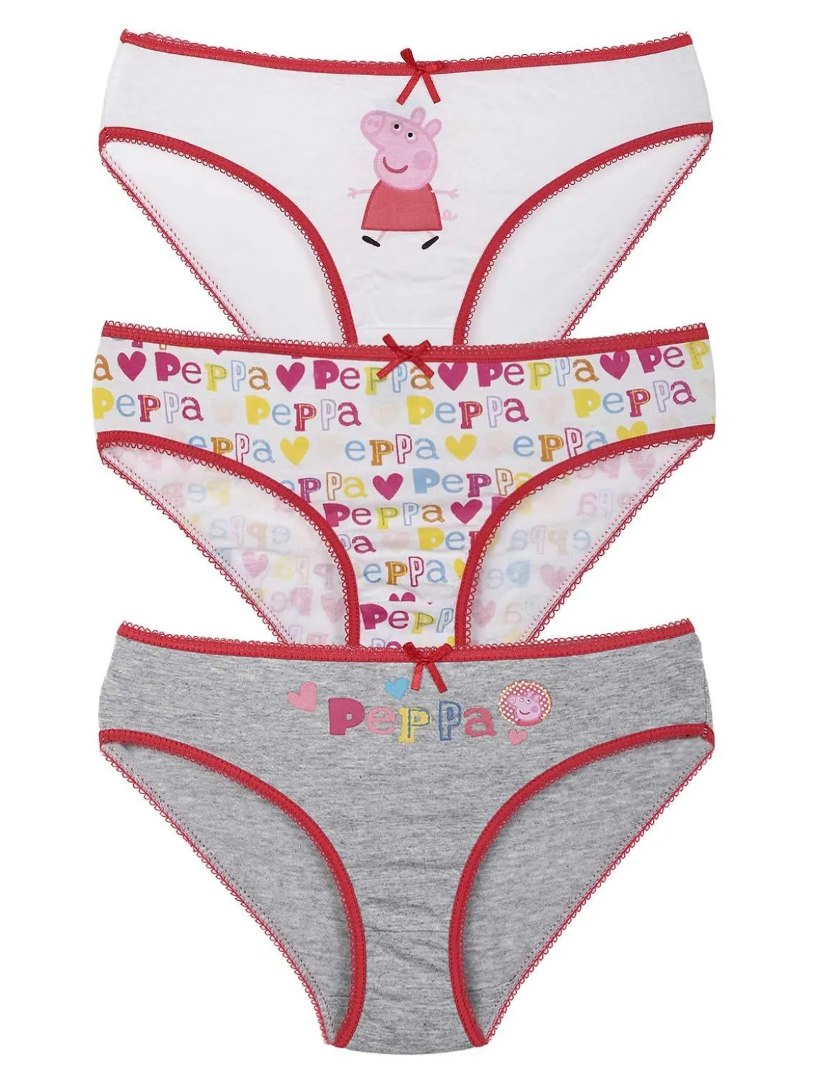 Peppa Pig Tris slip bambina con stampe