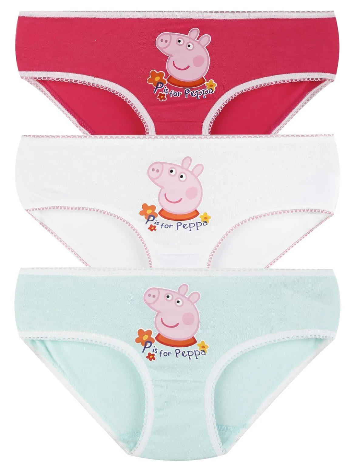 Peppa Pig Tris slip bambina in cotone